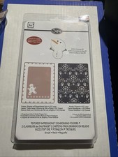 SIZZIX Textured Impressions Gingerbread Man Nordic Flower Set Embossing Folder