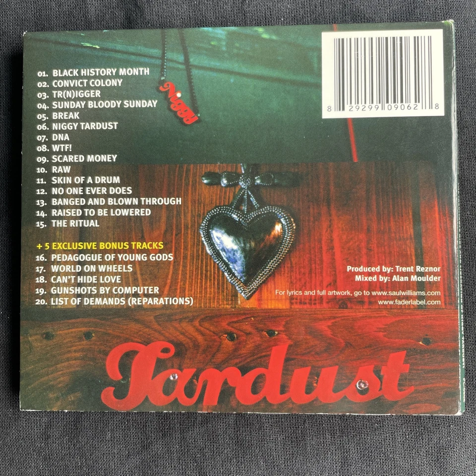 Saul Williams - The Inevitable Rise And Liberation Of Niggy Tardust! Digipak CD - Image 2 of 3