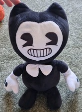Bendy et la machine à encre 12" bonnet noir peluche douce excellent état