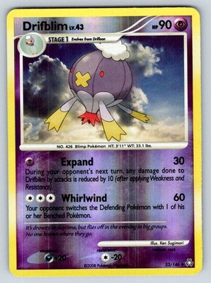 Reverse Holofoil Drifblim 53/146 Legends Awakened