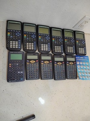 Lot Of TI-83 Plus Graphing Calculators, HP 9G AND CASIO FX7400G PLUS