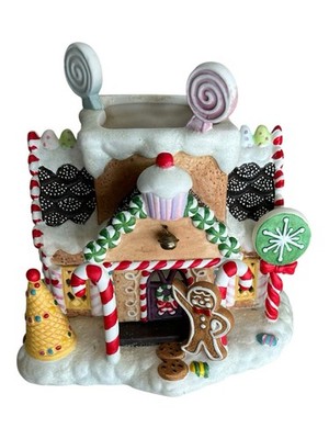 Partylite Exclusive Gingerbread Village #1 Christmas Tea Light Candle Holder
