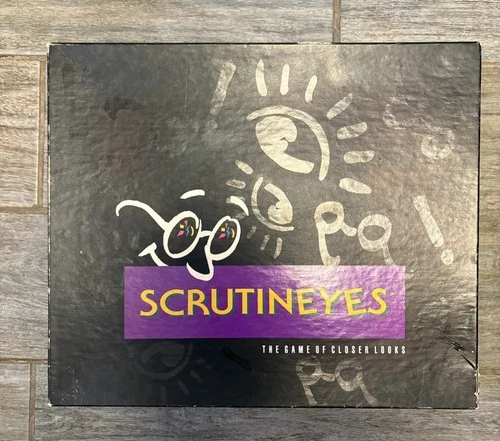 Vintage Scrutineyes Board Game of Closer Looks Mattel 1992 Hersch 100% Complete