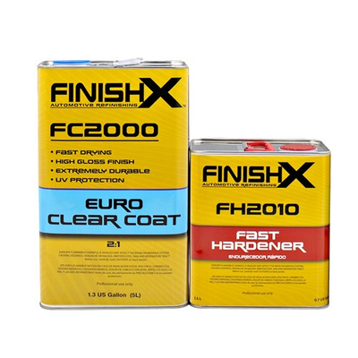 #ad Euro Gloss Clear Coat FC2000 1.3GL 2:1 Kit w Fast Activator FH2010 1qt $169.98