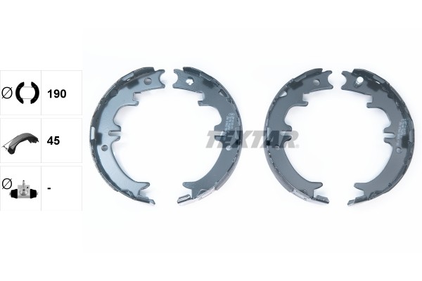 Bremsbackensatz, Feststellbremse FÜR Lexus, Toyota - Textar 91060500-image