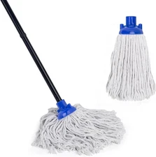 Kefanta Mop for Floor Cleaning,2 Pcs Cotton String Wet Mops Replacement Head Ref