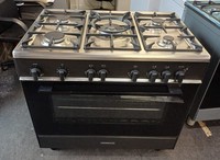 KENWOOD 90cm Gas Range Cooker Matt Black stainlesss steel CK501G
