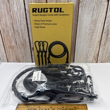 Rugtol Bungee Cords with Hooks Heavy Duty Outdoor 6Pk 12"(30cm)