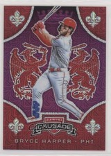 2019 Panini Chronicles Crusade Purple Mojo Prizm 23/75 Bryce Harper #9 2d9