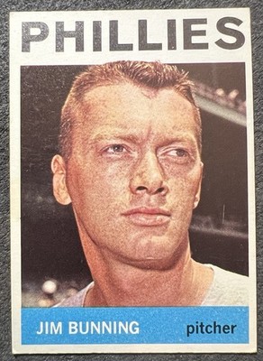 1964 TOPPS JIM BUNNING (PHILADELPHIA PHILLIES) #265 EX j2b