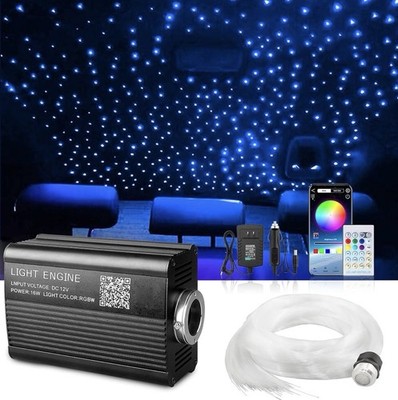 1000 Pc Starlight Twinkle Headliner Kit Car Roof Ceiling Lights with Remote 16w