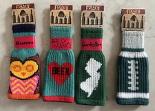 Lot 4 Freaker USA Knitted One Size Bottle Insulator EAGLES, BEER & NEW JERSEY