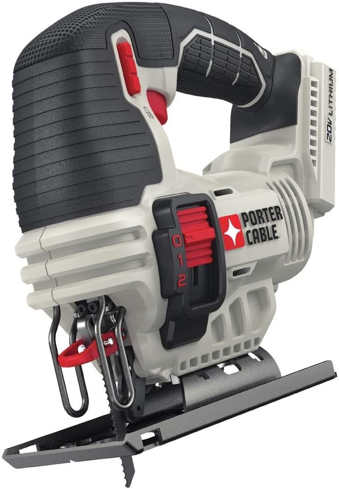 PORTER-CABLE 20V MAX Cordless Jigsaw, up to 2,500 SPM, Bare Tool Only (PCC650B)