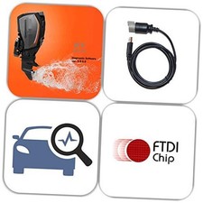 USB Diagnostic Tool Scanner KIT for EVINRUDE Outboard Engine E-TEC/Fitch