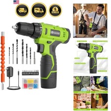 Cordless Drill Set,12V Power Drill Set with Battery and Charger, Electric Dri...