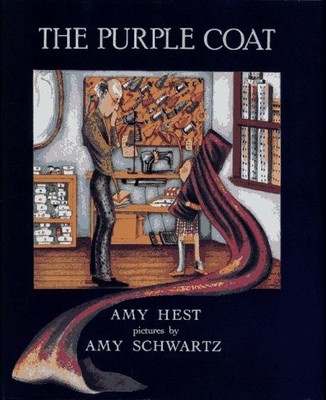 THE PURPLE COAT By Amy Hest & Amy Schwartz - Hardcover *Excellent Condition*