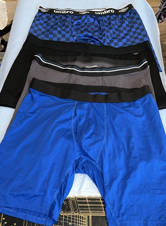 Lote de 4 cuecas boxer elásticas de poliéster designers mistos tamanho 2XL  - Imagem 3 de 3