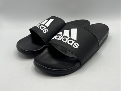 Adidas Adilette Comfort Slides Men's Size 13 Black White GY1945 Brand New!