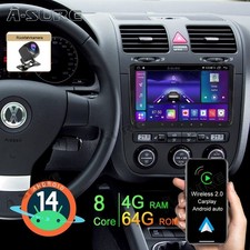 für VW Golf VI VW Touran Passat Polo 4+64G Android 14 Autoradio CarPlay Kam Navi