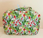 Vera Bradley ~ "Frogberry Garden Blue" ~ X-Large Cosmetic Bag ~ NWT