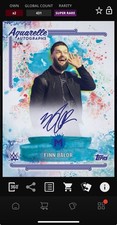 DIGITAL TOPPS WWE SLAM Finn Balor SR ULTRAMARINE BLUE AQUARELLE SIGNATURE Read