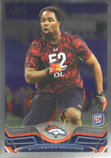 2013 Topps Chrome #145 Sylvester Williams RC - FB