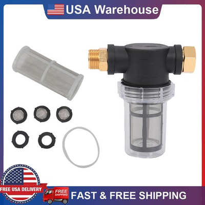 #ad New Garden Hose Filter Pressure Washer Inlet Water Inline Filter for Sediment $12.99