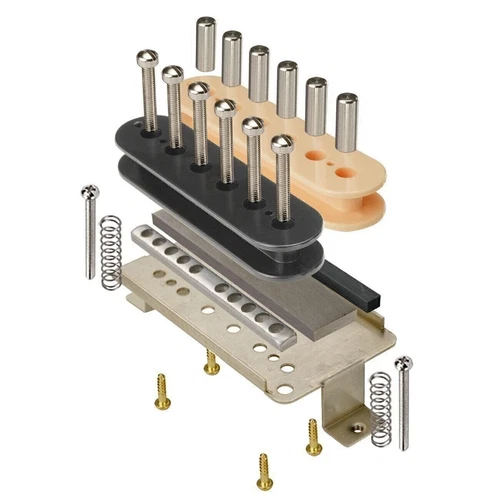 StewMac Build Your Own Humbucker Kit, with Alnico 2 Magnet and Zebra Bobbins