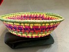East African or Mexico High Colors Hand made 11x11x3 coiled palm leaves raffia — photo 2