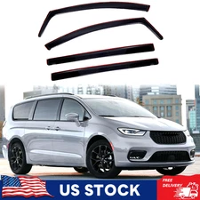 In-channel For Chrysler Pacifica 2017-2025 Window Visor Shade Wind Rain Guards