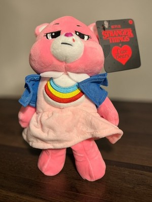 Netflix Care Bears x Stranger Things Cheer Bear as Eleven Plush NWT NEW