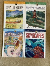 Lot of 4 Creative Haven adult coloring books