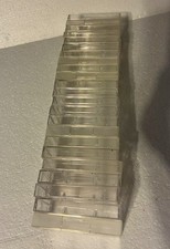 Lot 23 cassette Tape Cases Clear Wth Posts NEW