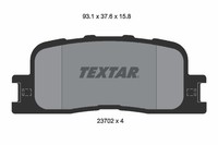 Bremsbelagsatz FÜR Toyota Camry Stufenheck ( V3 ) - Textar 2370201