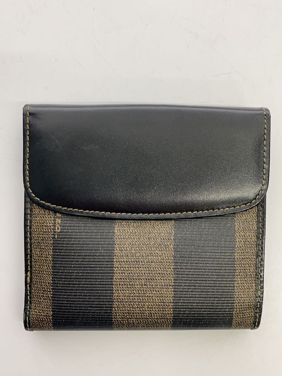 FENDI Pecan Bifold Wallet -- Brown Stripe Women's thumbnail 2