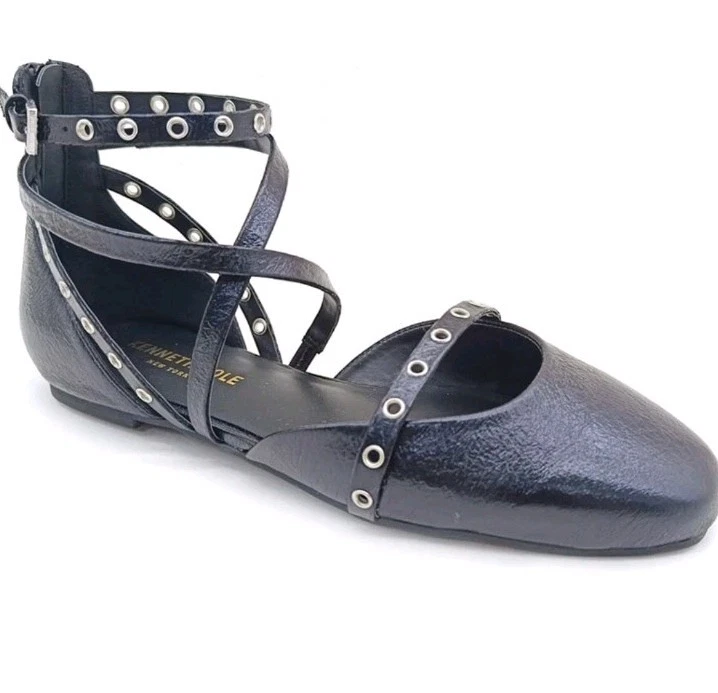 Kenneth Cole Mason Tirantes Plano, 7.5 Nuevo en Caja Negro Foto 3 de 4