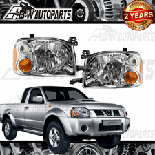 Pair Headlights For Nissan Navara UTE D22 2001-2015 Head Lights ASSY Front Lamps