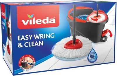 Vileda Komplettbox Wischmopp Set Bodenwischer mit Eimer EasyWring Clean  - NEU