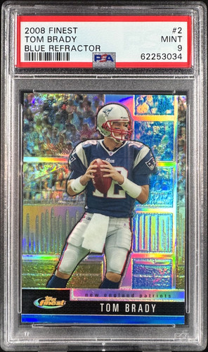 Tom Brady [Blue Refractor] #2 2008 Topps Finest card