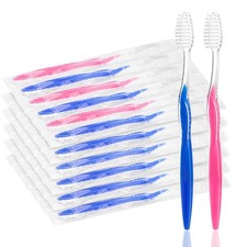 200 pcs Prepasted Disposable Toothbrushes Bulk Individually Wrapped Pre Paste...