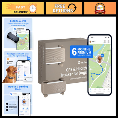 Smart Dog GPS Tracker with Live Tracking, Virtual Fence & Health Monitoring - Br