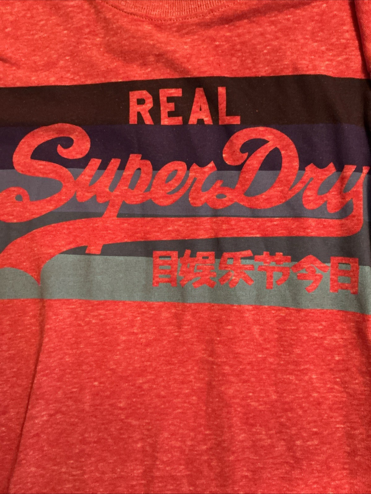 Mens Superdry T Shirt Top Size Medium Red Casual image 4