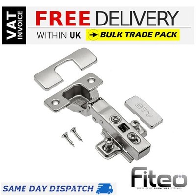 BULK TRADE 100x Soft Close Küchenschrank 35mm TÜRSCHARNIERE - Vollauflage