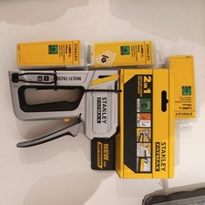 Image of Stanley FATMAX 2-in-1 Hand Stapler T50 Heavy-Duty Staple Brad Nail Gun, 070250 