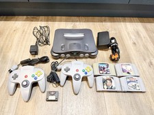 Nintendo 64 N64 Console Bundle with 2 Controllers And 4 Games Goldeneye