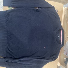 Tommy Hilfiger Men's Navy Blue Long Sleeve Pullover Sweater Size M Used Barely