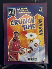 2025 Panini Donruss WNBA A'JA WILSON #12 CRUNCH TIME PURPLE PRESS PROOF