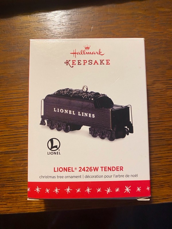 Hallmark Keepsake Ornament Lionel Train 2426W Tender 2016 - Excellent