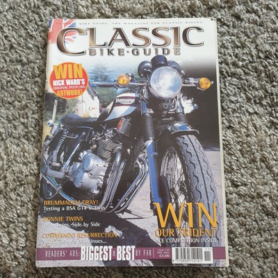 Vintage Classic Bike Guide Magazine No.139 November 2002 Triumph Bonnie Twins