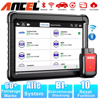 2026 ANCEL X6 Profi KFZ Diagnosegerät ALLE SYSTEM Auto OBD2 Scanner TPMS DPF EPB